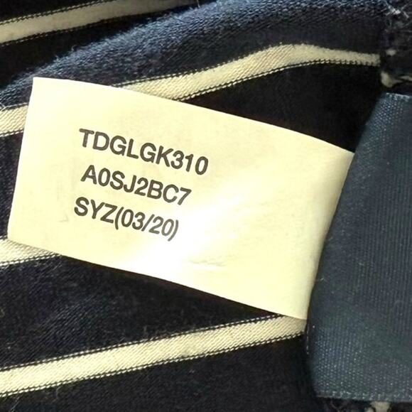 Tommy Hilfiger Striped Shirt Dress Size Medium Logo Casual Size Medium Navy Blue - Picture 11 of 11